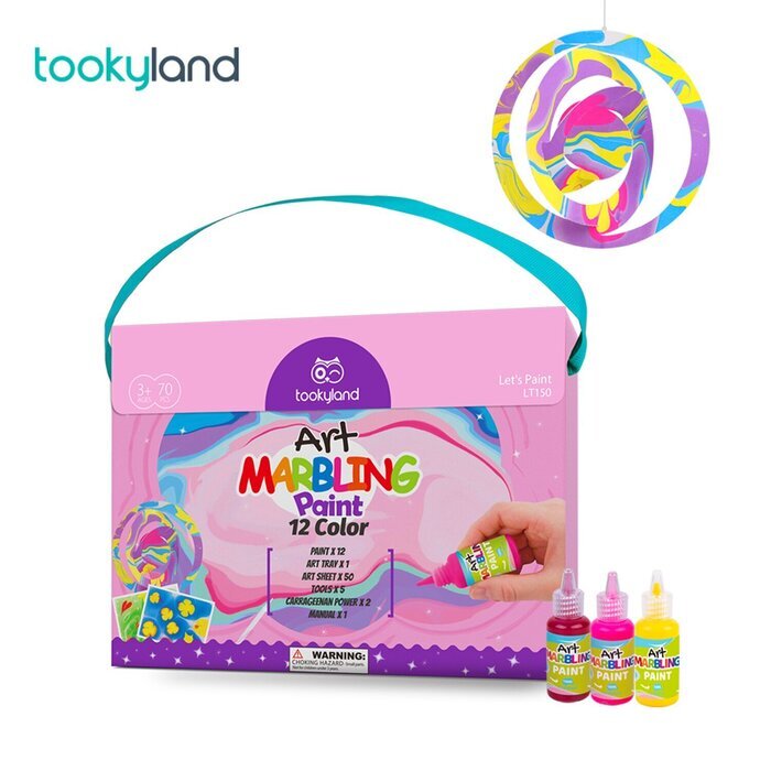Tookyland Marbling Paint Kit - 12 Color 20x5x26cm