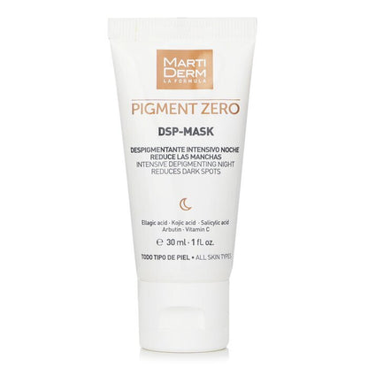 Martiderm Pigment Zero DSP-Maske, intensive depigmentierende Nachtmaske, reduziert dunkle Flecken (für jede Haut), 30 ml