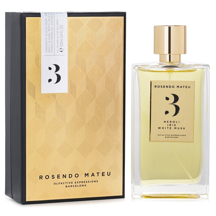 Rosendo Mateu Eau de Parfum Spray – 3 Neroli, Iris, weißer Moschus 100 ml