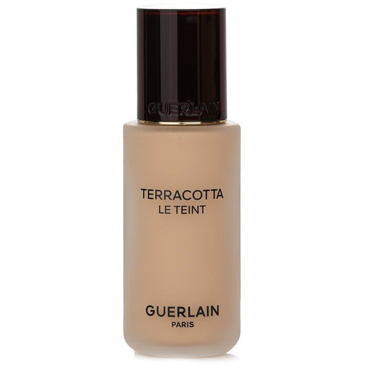 Guerlain Terracotta Le Teint Healthy Glow Natural Perfection Foundation, 24-Stunden-Halt, kein Abfärben, Nr. 1W Warm, 35 ml