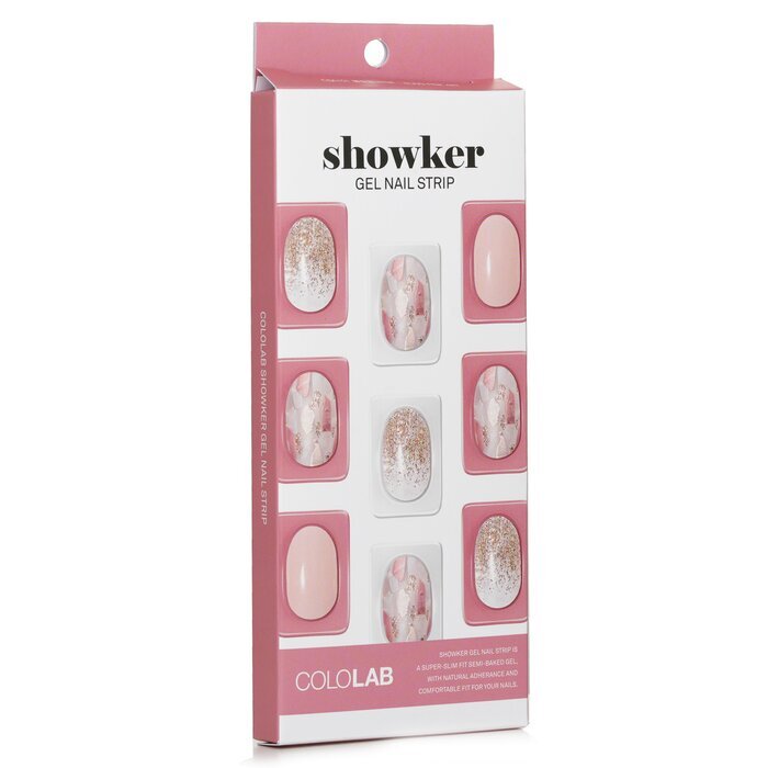 Cololab Showker Gel-Nagelstreifen Nr. CSA101 Bling Pink Art, 1 Stück