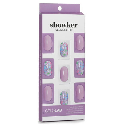 Cololab Showker Gel-Nagelstreifen Nr. CSA311 Violette Blume, 1 Stück