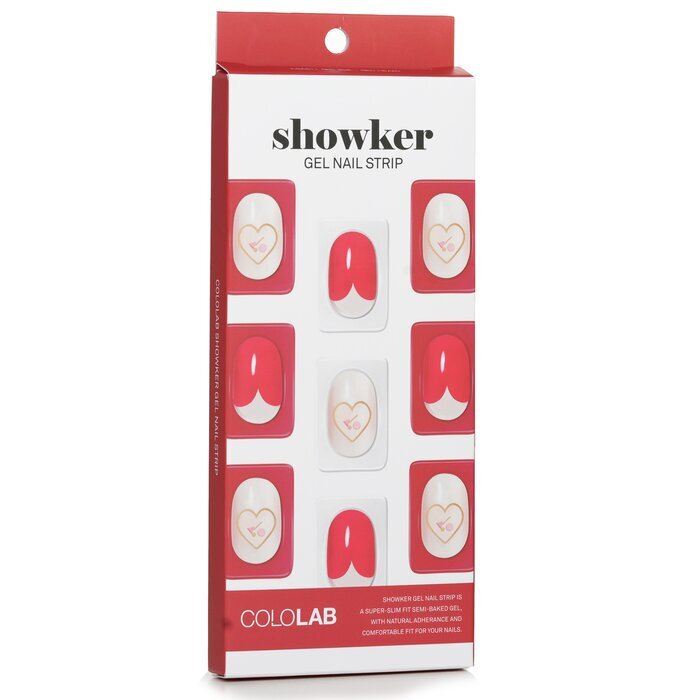 Cololab Showker Gel-Nagelstreifen Nr. CSA511 Rotes Herz, 1 Stück