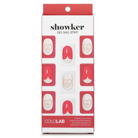 Cololab Showker Gel-Nagelstreifen Nr. CSA511 Rotes Herz, 1 Stück