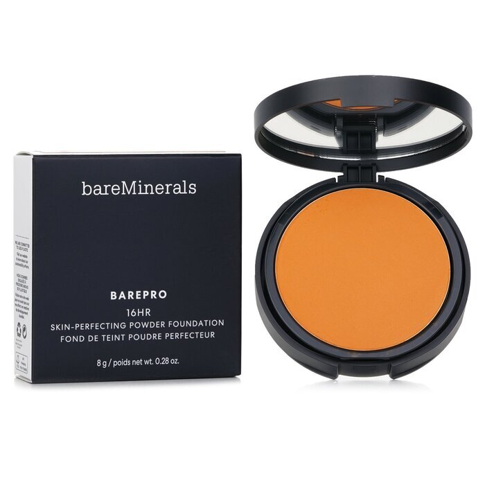 BareMinerals Barepro 16HR Skin Perfecting Pudergrundierung – Nr. 45 Medium Deep Warm, 8 g/0,28 oz