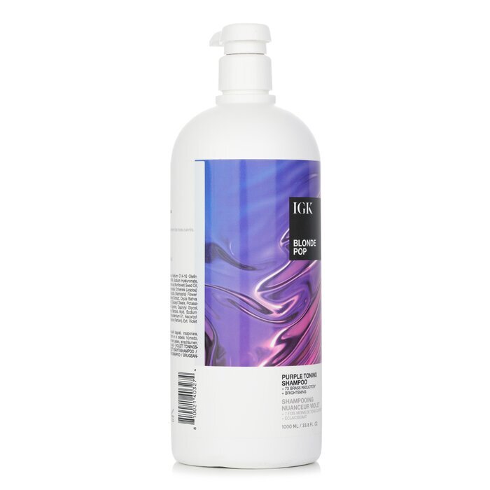 IGK Blonde Pop Lila Tönungsshampoo 1000ml/33.8oz