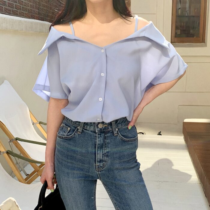 Trendywhere Off-Shoulder Shirt Gratis (XS-L)