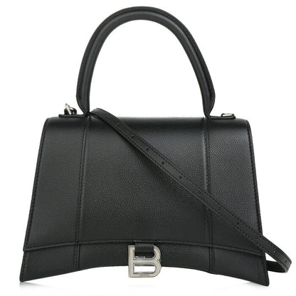 Balenciaga Hourglass-Tasche mit Griff oben Schwarz