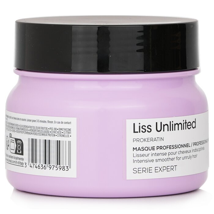 L'Oreal Serie Expert - Liss Unlimited Professionelle Haarmaske für widerspenstiges Haar 250ml/8,5oz