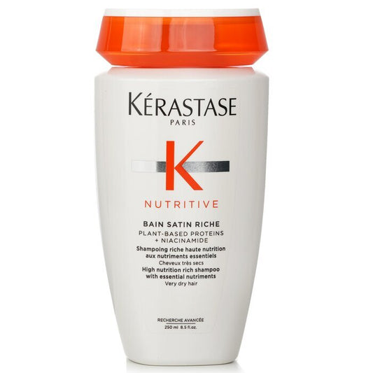 Kerastase Nutritive Bain Satin Riche High Nutrition Reichhaltiges Shampoo mit essentiellen Nährstoffen (sehr trockenes Haar) 250ml/8,5oz