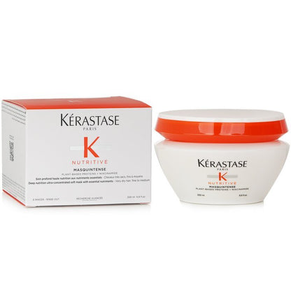 Kerastase Nutritive Masquintense Deep Nutrition Ultrakonzentrierte, weiche Maske mit essentiellen Nährstoffen, 200 ml