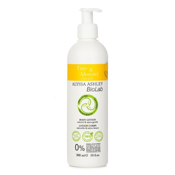 Alyssa Ashley Biolab Tiarè &amp; Mandel Körperlotion 300ml/10oz