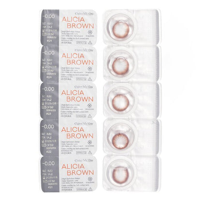 Clalen Iris 1Day Alicia Brown -0.00 5pcs x 1 strip