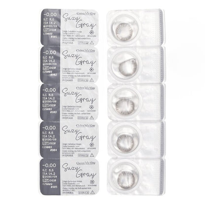 Clalen Iris 1Day Suzy Gray -0,00 5 Stück x 1 Streifen