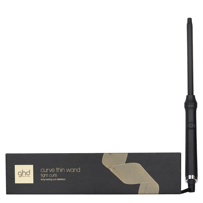 GHD Curve Thin Wand Lockenwickler für enge Locken – # Schwarz, 1 Stück