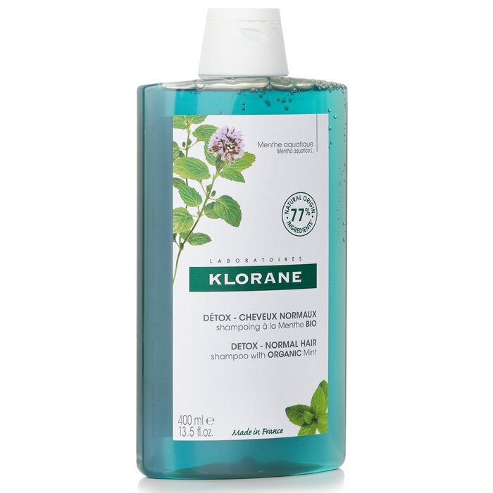 Klorane Shampoo With Organic Mint (Detox Normal Hair) 400ml/13.5oz