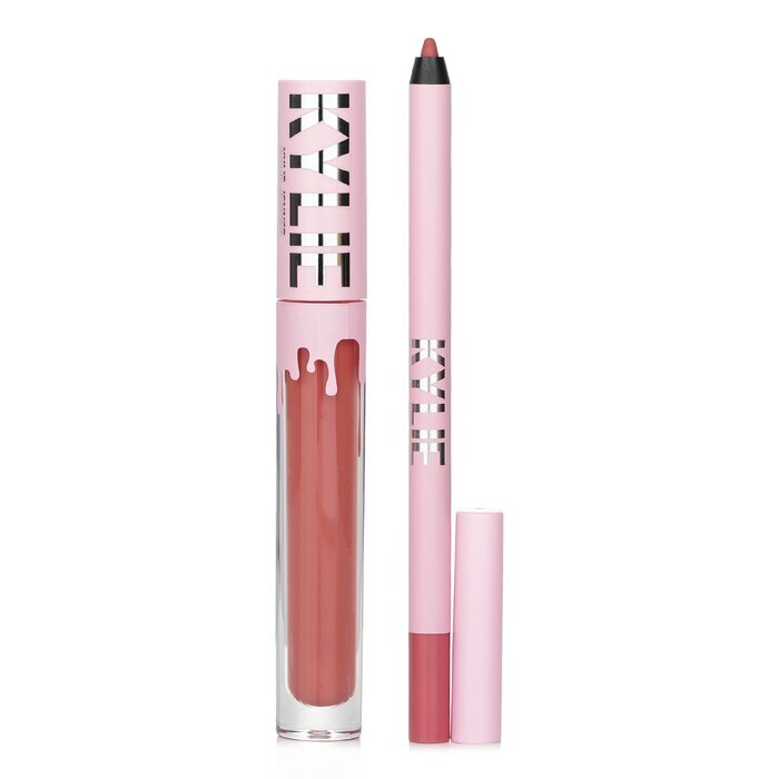 Kylie By Kylie Jenner Matte Lip Kit: Matter flüssiger Lippenstift 3 ml + Lipliner 1,1 g – Nr. 301 Angel, 2-tlg.