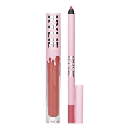 Kylie By Kylie Jenner Matte Lip Kit: Matter flüssiger Lippenstift 3 ml + Lipliner 1,1 g – Nr. 301 Angel, 2-tlg.