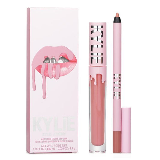 Kylie By Kylie Jenner Matte Lip Kit: Matter flüssiger Lippenstift 3 ml + Lipliner 1,1 g – Nr. 300 Koko K, 2 Stück