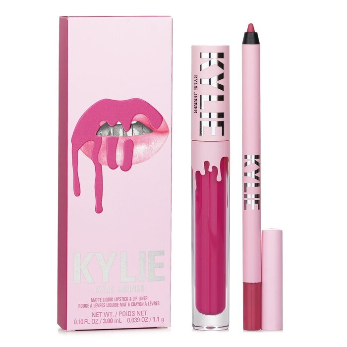 Kylie By Kylie Jenner Matte Lip Kit: Matter flüssiger Lippenstift 3 ml + Lipliner 1,1 g – Nr. 102 Extraordinary, 2-tlg.