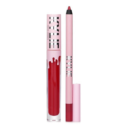 Kylie By Kylie Jenner Matte Lip Kit: Matter flüssiger Lippenstift 3 ml + Lipliner 1,1 g – Nr. 402 Mary Jo K, 2-tlg.