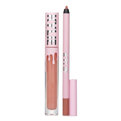 Kylie By Kylie Jenner Matte Lip Kit: Matter flüssiger Lippenstift 3 ml + Lipliner 1,1 g – Nr. 700 Bare, 2 Stück