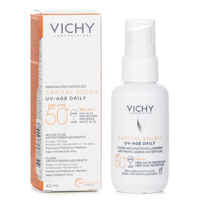 Vichy Capital Soleil UV Age Tägliches Anti-Foto-Aging-Wasserfluid LSF 50 (für alle Hauttypen) 40 ml