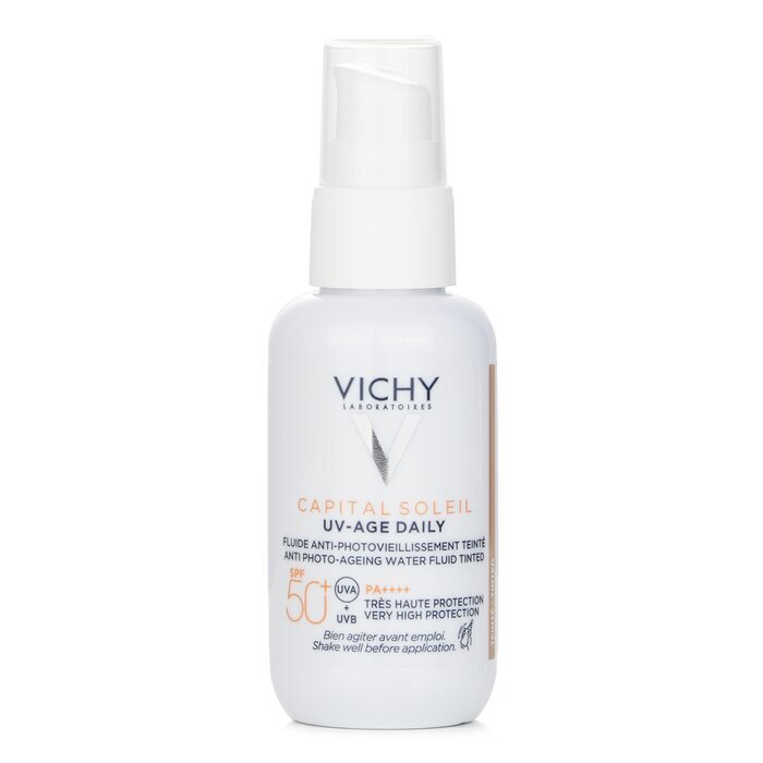 Vichy Capital Soleil UV Age Tägliches Anti-Foto-Aging-Wasserfluid getönt LSF 50 (für alle Hauttypen) 40 ml