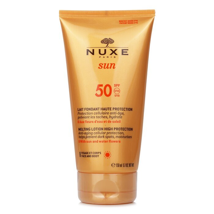 Nuxe Sun Melting Lotion Hoher Schutz Spf50 Gesicht 150ml