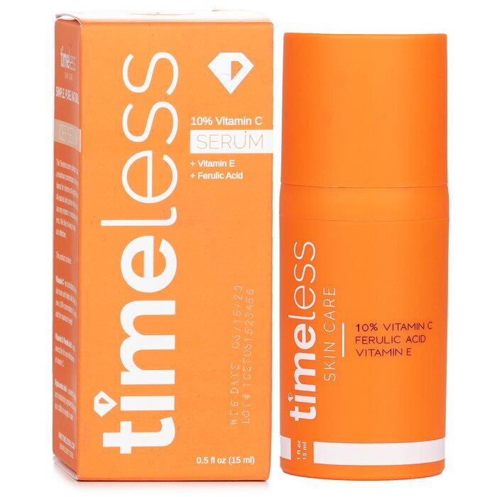 Timeless Skin Care 10% Vitamin C Serum + Vitamin E + Ferulic Acid 15ml/0.5oz