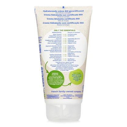 Mustela Bio Feuchtigkeitsspendende Gesichts- und Körpercreme mit Olivenöl (parfümfrei) 150 ml/5 oz