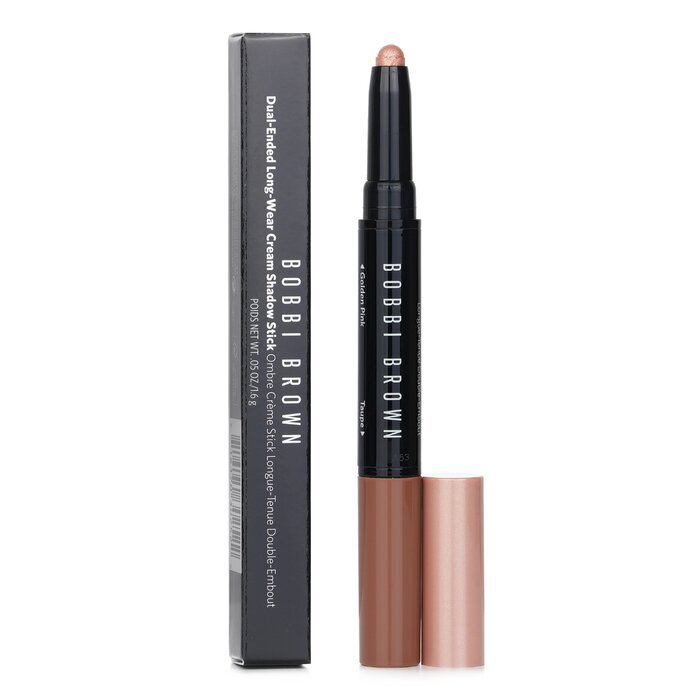 Bobbi Brown – Langanhaltender Creme-Lidschattenstift mit zwei Enden, # Golden Pink / Taupe Matt, 1,6 g/0,05 oz