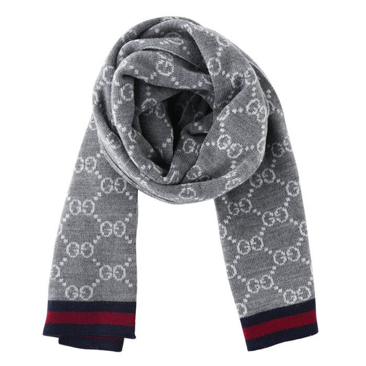 Unisex Guccissima Schal 325806 Grau