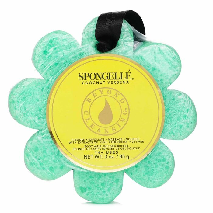 Spongelle Wild Flower Soap Sponge - Coconut Verbena (Green) 1pc/85g