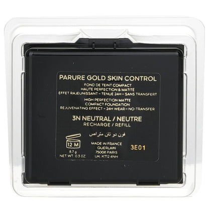 Guerlain Parure Gold Skin Control High Perfection Matte Compact Foundation Nachfüllpackung – Nr. 3N 8,7 g/0,3 oz