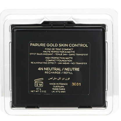 Guerlain Parure Gold Skin Control High Perfection Matte Compact Foundation Nachfüllpackung – Nr. 4N, 8,7 g/0,3 oz