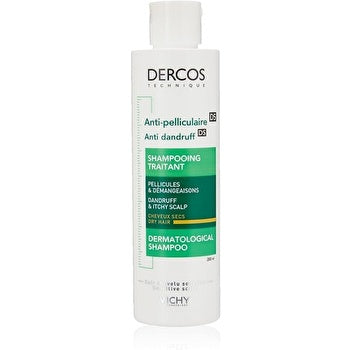 Vichy Dercos Anti-Schuppen-Behandlungsshampoo für trockenes und schuppiges Haar, 200 ml