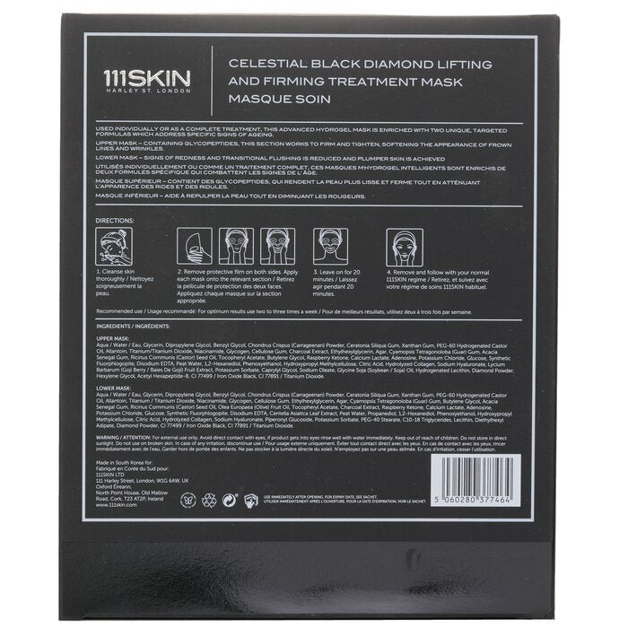 111skin Celestial Black Diamond Lifting and Firming Treatment Mask 31ml x 5