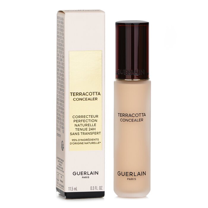 Guerlain Terracotta Concealer, Natural Perfection Concealer, 24-Stunden-Halt, kein Abfärben – 1N, 11,5 ml