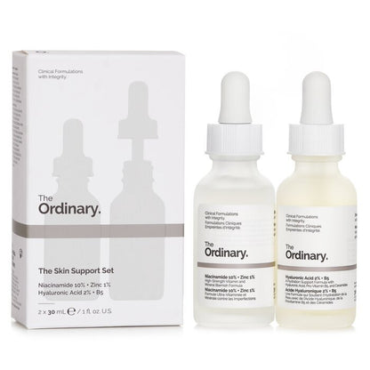 The Ordinary The Skin Support Set: Niacinamid 10 % + Zink 1 % 30 ml + Hyaluronsäure 2 % + B5 30 ml 2 Stück