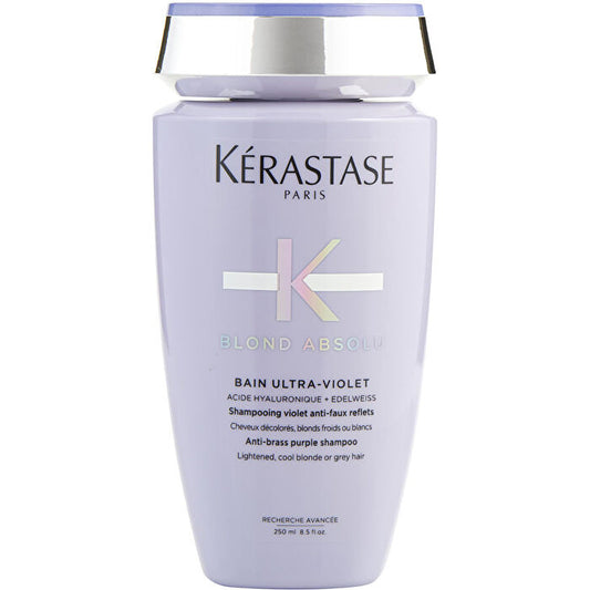 Kerastase Blond Absolu Bain Ultra-Violet Anti-Brass Purple Shampoo (Lightened, Cool Blonde or Grey Hair) 250ml/8.5oz