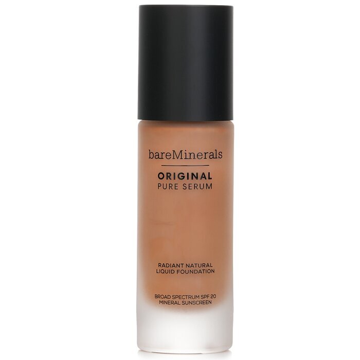 BareMinerals Original Pure Serum Radiant Natürliche Flüssiggrundierung Mineral LSF 20 – #Medium Deep Neutral 4.5 30ml/1oz