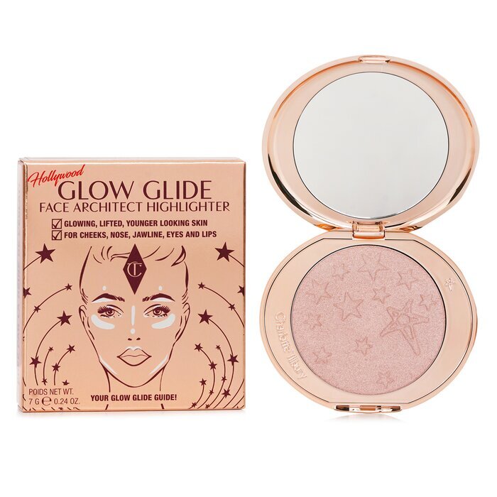 Charlotte Tilbury – Hollywood Glow Glide – Highlighter für den Gesichtsarchitekten – # Pillow Talk Glow, 7 g