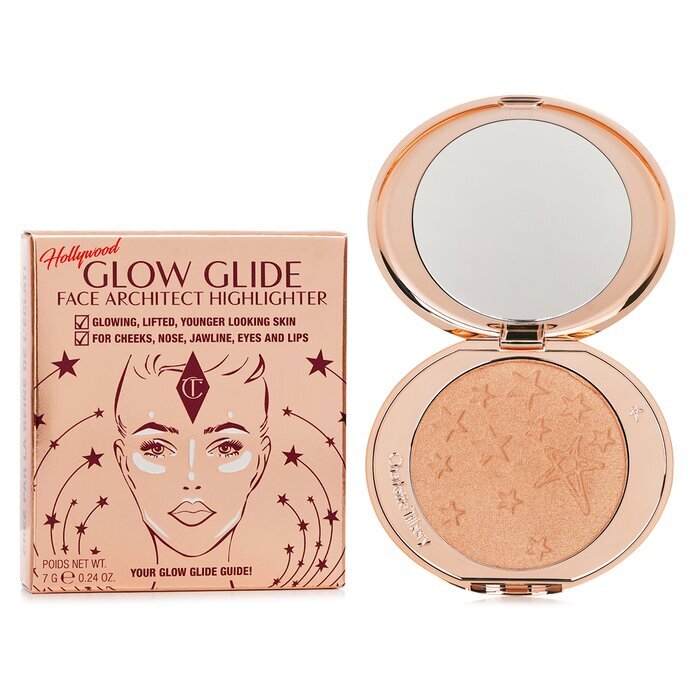 Charlotte Tilbury – Hollywood Glow Glide – Highlighter für den Gesichtsarchitekten – # Gilded Glow, 7 g