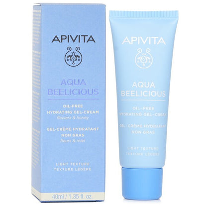 Apivita Aqua Beelicious, ölfreie, feuchtigkeitsspendende Gelcreme mit Blumen und Honig, leichte Textur, 40 ml