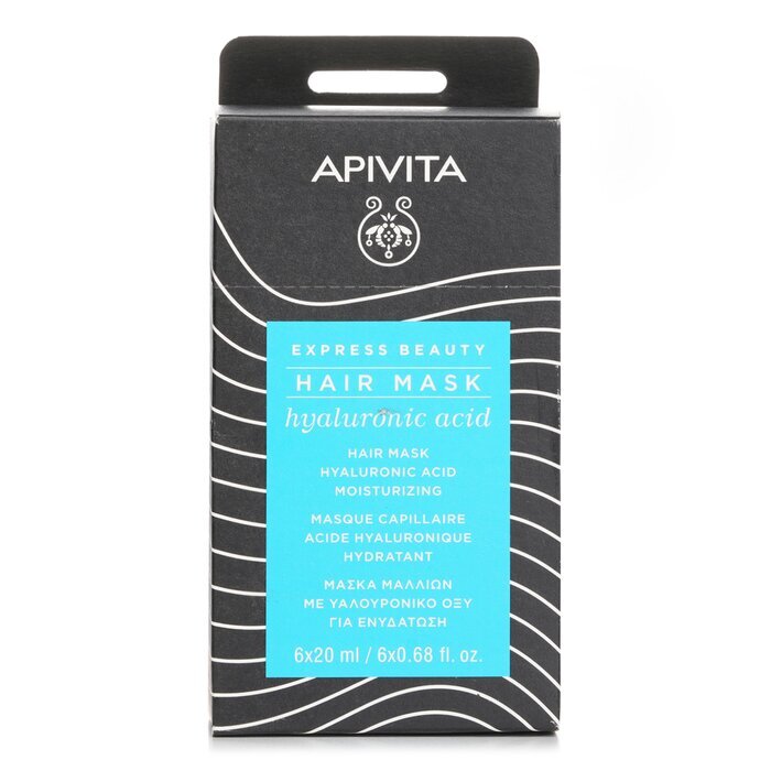 Apivita Express Beauty Haarmaske Hyaluronsäure Feuchtigkeitsspendend 6X20ml