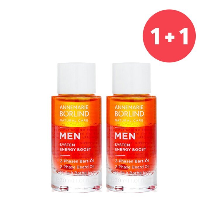 Annemarie Börlind 【1 kaufen, 1 bekommen】 Men System Energy Boost 2-Phasen-Bartöl (EINS in den Warenkorb legen, ZWEI bekommen) 30 ml/1,01 oz