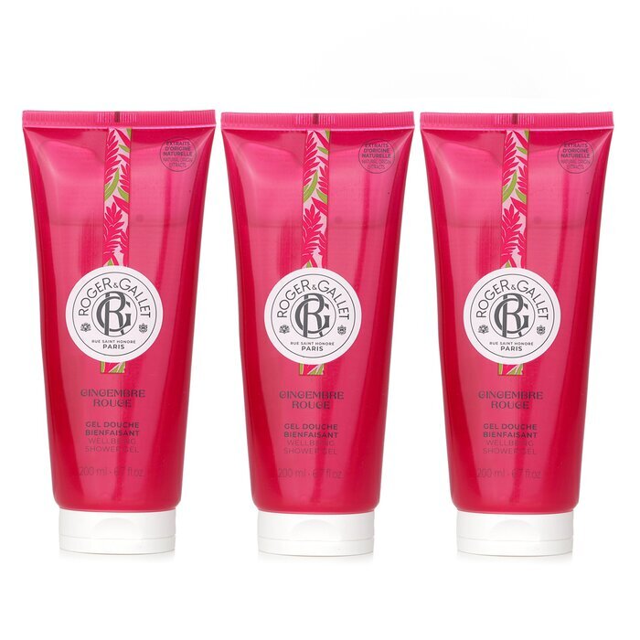 Roger &amp; Gallet 【Super-Sparpaket】Gingembre Rouge Wohlfühl-Duschgel x3 200ml x3
