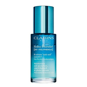 Clarins Hydra Essentiel spendet Feuchtigkeit und löscht den Durst, SuperCharged Bi Phase Serum 30ml/1oz