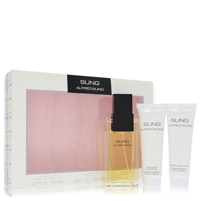 Alfred Sung Geschenkset – Eau de Toilette Spray + 2,5 oz Bodylotion + 2,5 oz Duschgel